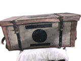 WW2 MILITARY MEDICAL WICKER TRUNK